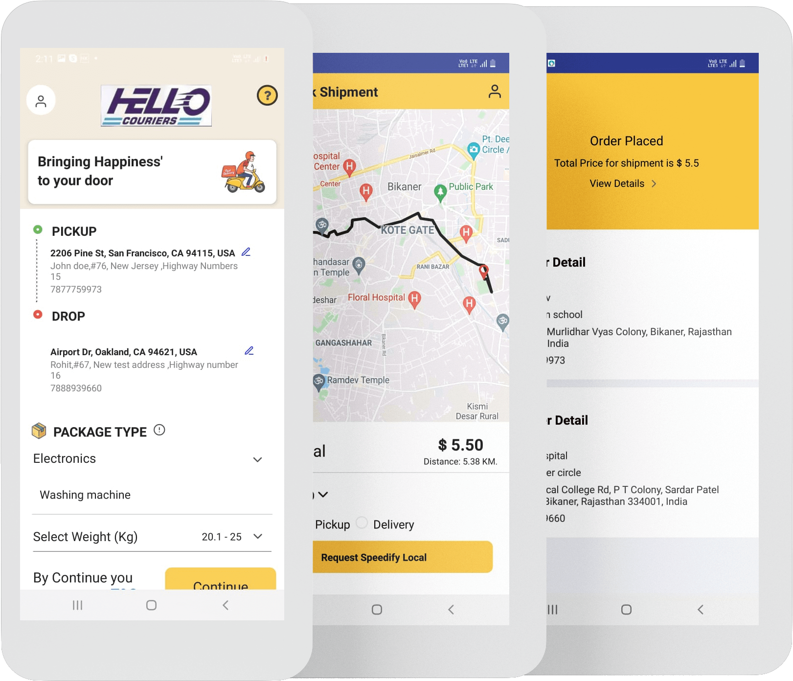 screenshot of Last Mile Delivery Software